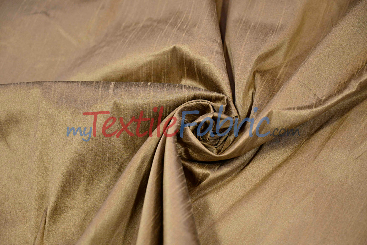 Faux Silk Polyester Dupioni Fabric - Solid Texture, 54" Width, Multiple Colors (Yards, Bolts, Sample Swatch)