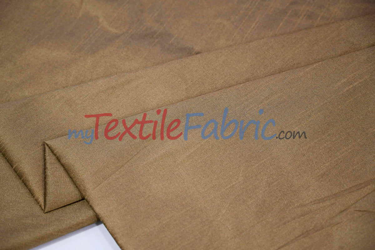 Faux Silk Polyester Dupioni Fabric - Solid Texture, 54" Width, Multiple Colors (Yards, Bolts, Sample Swatch)