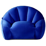 500lbs Oversized XL Lounge Folding Reclining Chair Gray Ergonomic Outdoor Indoor Seat