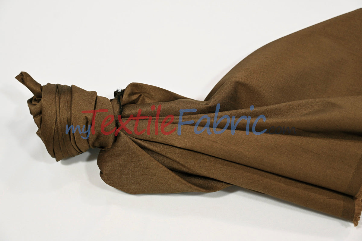 Faux Silk Polyester Dupioni Fabric - Solid Texture, 54" Width, Multiple Colors (Yards, Bolts, Sample Swatch)