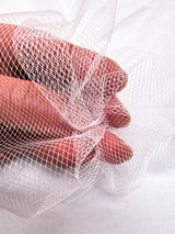 Polyamide Mesh White Stretch