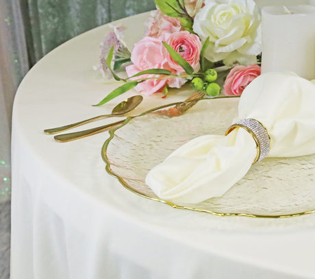 Square Scuba Table Overlay 72x72 Ivory