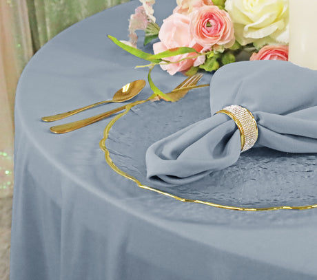 Square Scuba Table Overlay 72x72 Dusty Blue