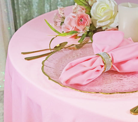 Square Scuba Table Overlay 72x72 Pink
