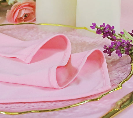 Square Scuba Table Overlay 72x72 Pink