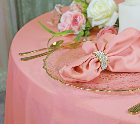 Square Scuba Table Overlay 72x72 Rose Pink