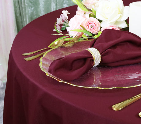 Square Scuba Table Overlay 72x72 Burgundy