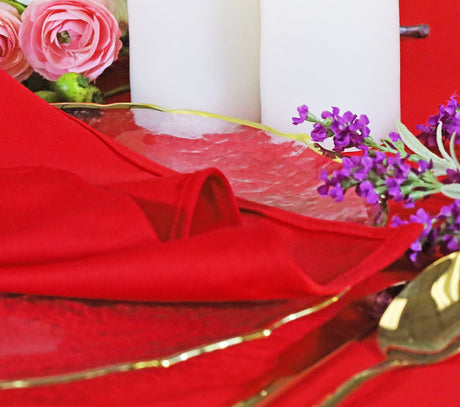 Square Scuba Table Overlay 72x72 Red