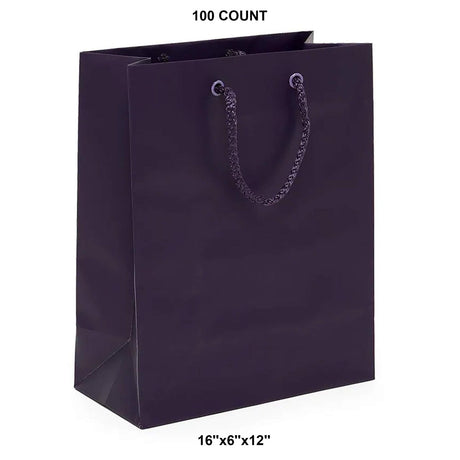 Elegant Matte Euro Tote 16" x 6" x 12"