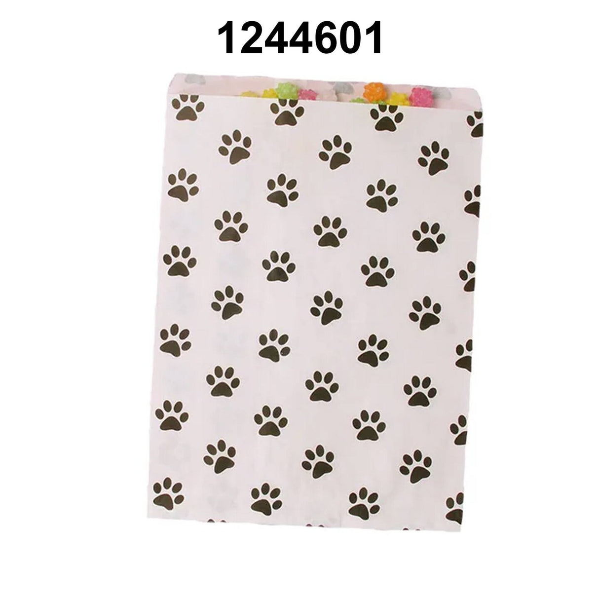 Paw Print Paper Gift Bags 6 3/8" x 8 1/2"