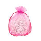 Wide Round Flat Bottom Organza Bags 6 1/2'' x 4'' x 7'' for Jewelry