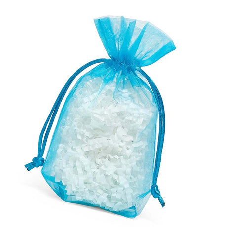 Flat Bottom Organza Bags 5 1/2''x11/2''x10 1/2'' for Holiday Gift Bags