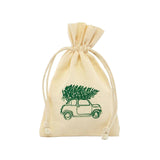 Christmas Tree Cheerful Holiday Muslin Bag 4" x 6"