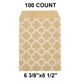 Reliable White Paper Merchandise Bags 6 3/8" x 8 1/2"