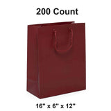 Sleek Matte Euro Tote 16" x 6" x 12"
