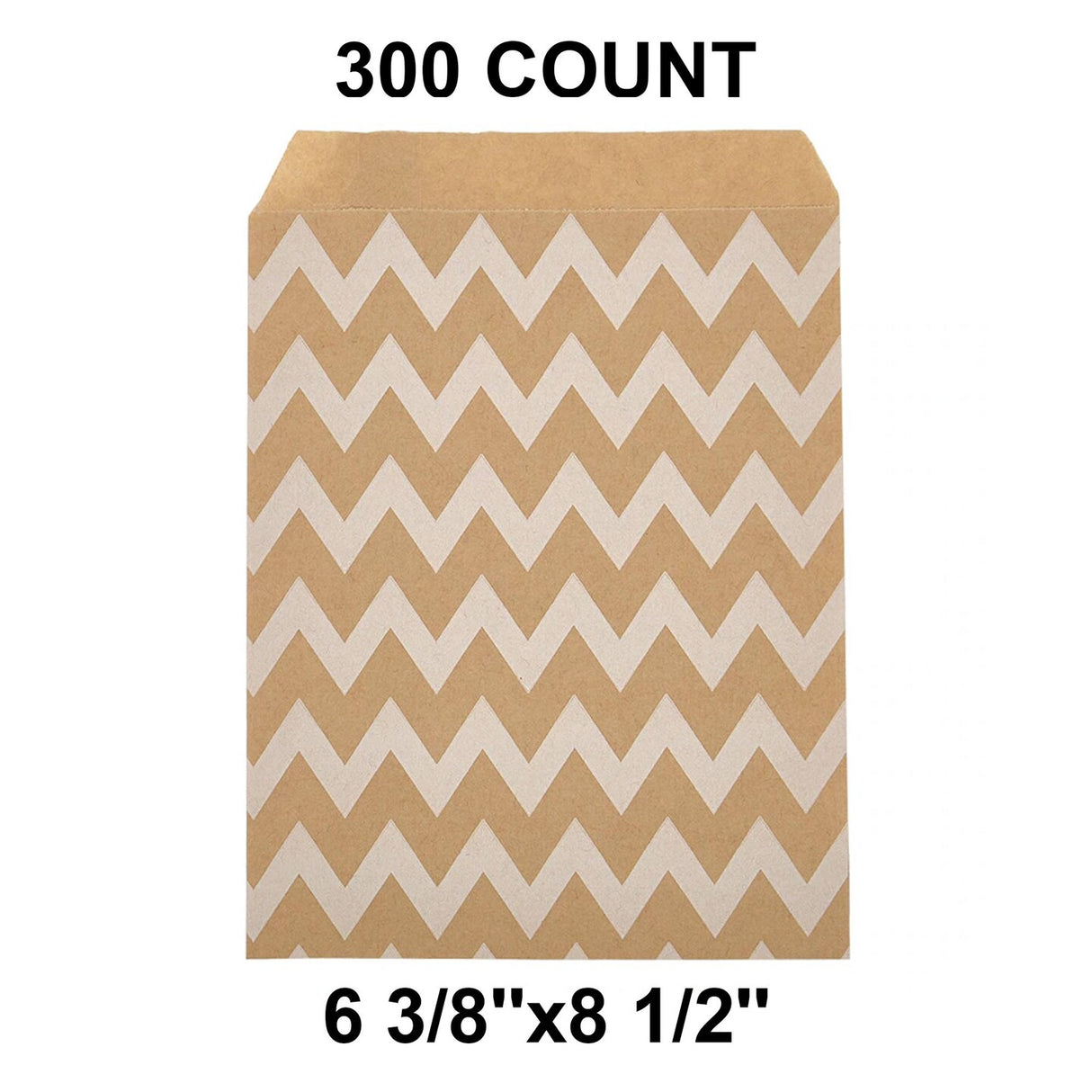 Practical White Paper Merchandise Bags 6 3/8" x 8 1/2"