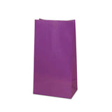 Colored Paper Bags 4 5/8'' x 2 3/8'' x 8 3/16'' Sealing Bags