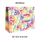 Festive Patterned Gift Bags 10" x 5" x 12-1/2"