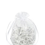 Wide Round Flat Bottom Organza Bags 9'' x 5 1/2'' x 12'' for Favors