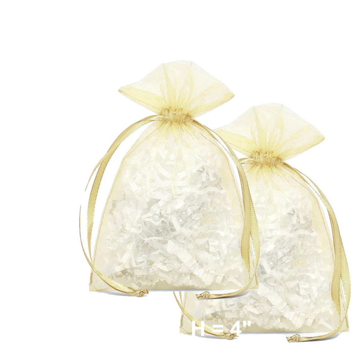 Petite Size for Small Items 3" x 4" Organza Bag