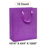 10 1/4'' x 4 3/4'' x 12 5/8'' Glitter Grain Bags for Special Occasions