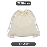 Expansive 6" x 9" Plain Cotton Muslin Pouch