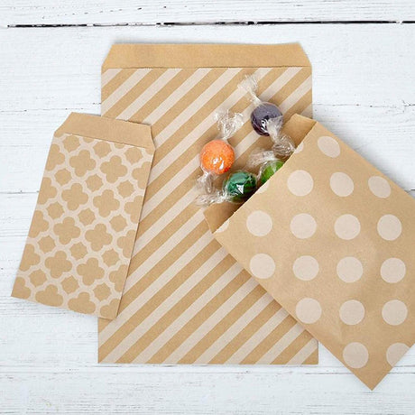 Compact White Paper Merchandise Bags 3 1/4" x 5 1/8"