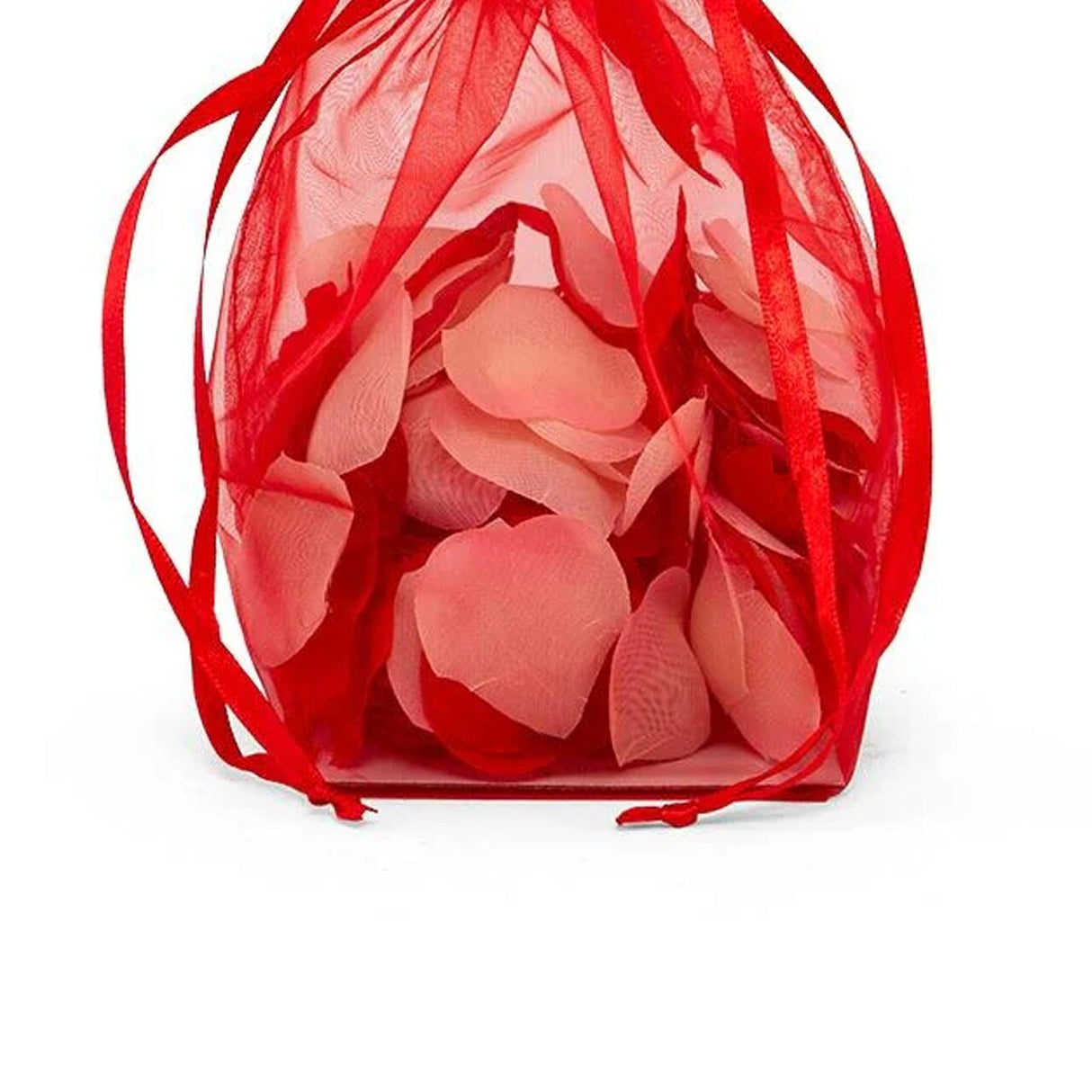 Cardboard Square Bottom Organza Bags 4'' x 4'' x 9 1/2'' for Events
