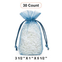 Bolsas de Organza con Fondo Plano 3 1/2'' x 1'' x 5 1/2'' para Recuerdos Elegantes