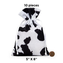 Plush Animal Faux Fur Storage Bags 5" x 8"