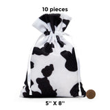 Plush Animal Faux Fur Storage Bags 5" x 8"