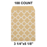 Economical White Paper Merchandise Bags 3 1/4" x 5 1/8"
