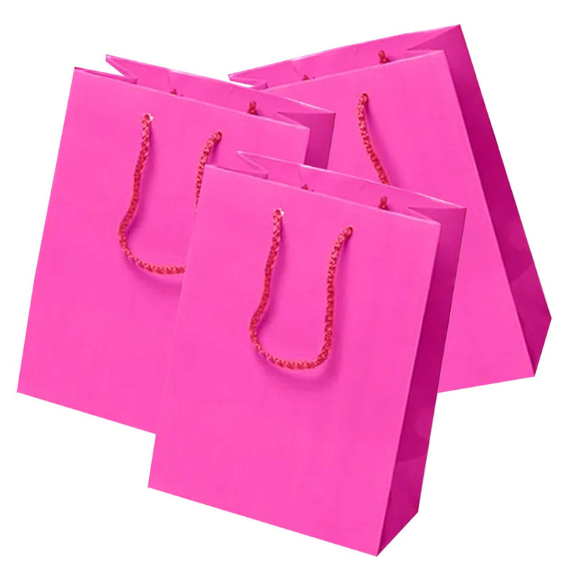 Colored Glossy Mini Totes 12'' x 5 1/2'' x 17'' for Party Favors