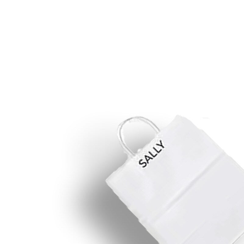 Versatile Plain White Kraft Shopping Bag 10" x 5" x 13"