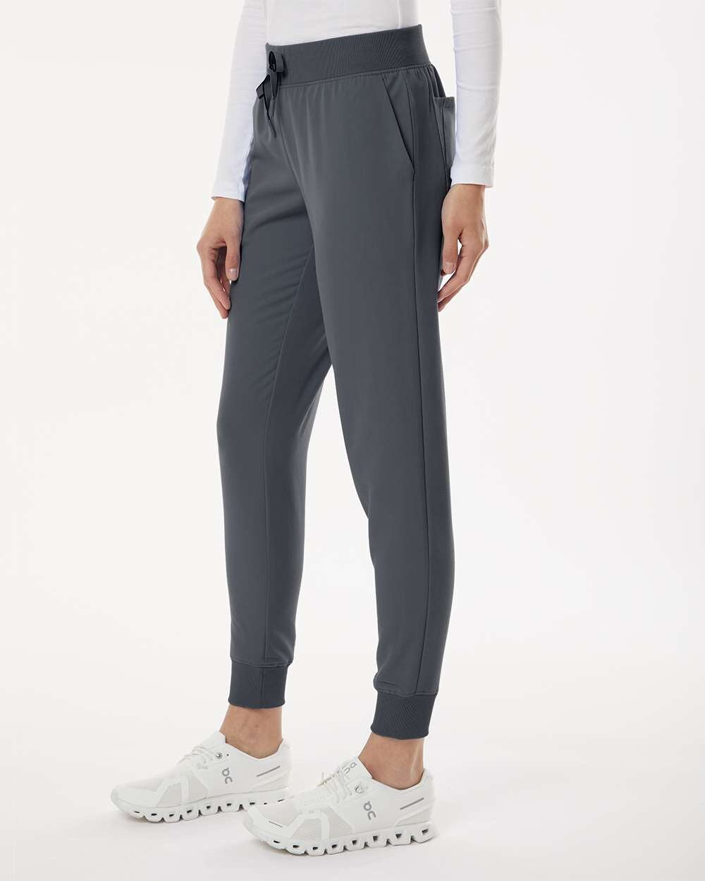 Jaanuu® Women's Silex Knit Waist Scrub Joggers Petite Sizes