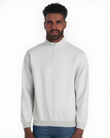 JERZEES® Nublend Cadet Collar Quarter-Zip Long Sleeve Sweatshirt