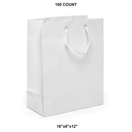 Premium Matte Euro Tote 16" x 6" x 12"