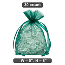 Chic Organza Bags 5” x 8” for Small Gift Wrapping
