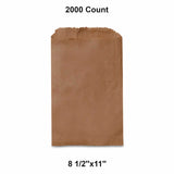 Flat Kraft Paper Bags 8 1/2" x 11"