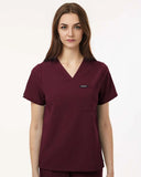 Jaanuu® Women's Calix Fit & Flare Scrub V-Neck Top