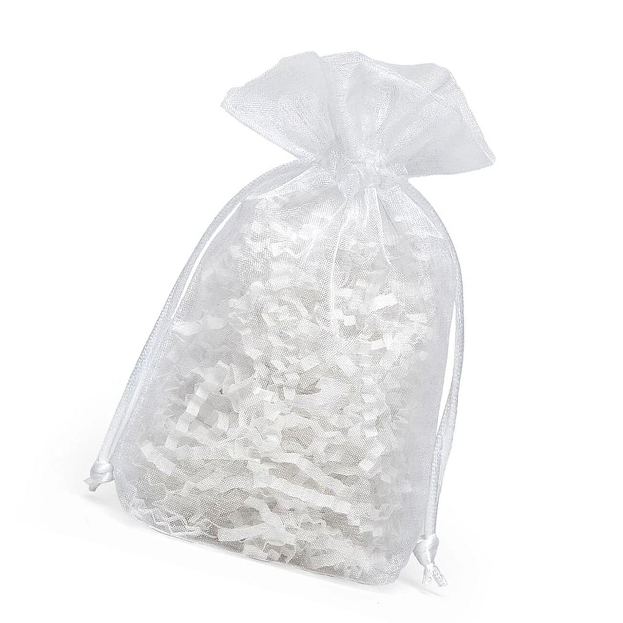 Flat Bottom Organza Bags 3 1/2'' x 1''x 5 1/2'' for Gift Wrapping