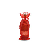 Decorative Bow Tie Organza Wine Bag 6" x 14"