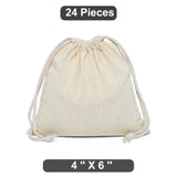 Durable 4" x 6" Plain Cotton Muslin Pouch