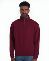 JERZEES® Nublend Cadet Collar Quarter-Zip Long Sleeve Sweatshirt