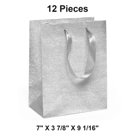 Metallic Euro Totes Brushed Finish 7'' X 3 7/8'' X 9 1/16'' Sturdy