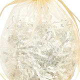 Wide Round Flat Bottom Organza Bags 6 1/2'' x 4'' x 7'' for Party Favors