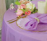 Round Scuba Tablecloth 108" Lilac