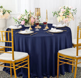 Seamless Round Scuba Wrinkle-Free Tablecloth 240 GSM