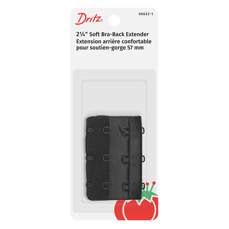 Dritz Soft Bra-Back Extender - Black - 2.25"