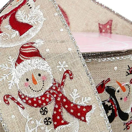 1 Roll Christmas Ribbons for Craft Projects 2.5" x 10 yd
